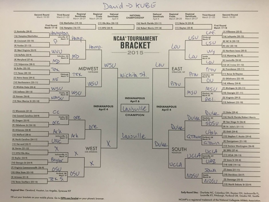 David's first bracket